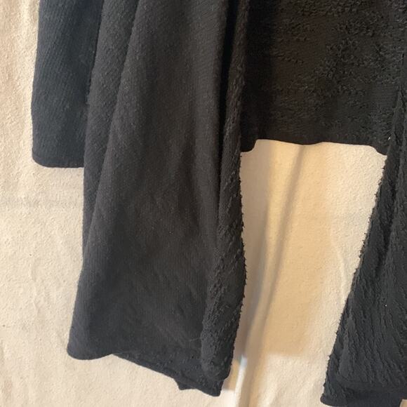 Free People womens small in the loop black cardigan oversized boho raw grunge hi - Picture 5 of 10